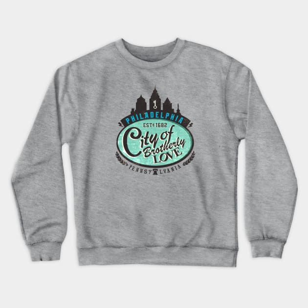 Philadelphia Crewneck Sweatshirt by dartistapparel